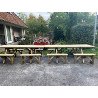 Picknicktafel Green 260 cm + Easystep-In en rolstoelvriendelijk