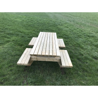 Gemakkelijke instap Picknicktafel 45mm