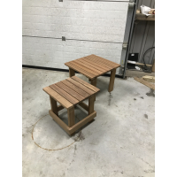 Hardhouten bijzettafel 45cm