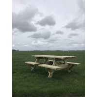 Gemakkelijke instap Picknicktafel 45mm